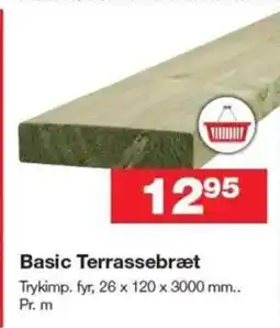 Bauhaus Basic Terrassebræt tilbud
