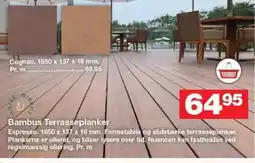 Bauhaus Bambus Terrasseplanker tilbud