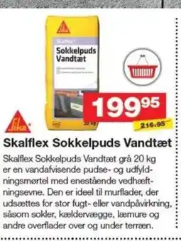 Bauhaus Skalflex Sokkelpuds Vandtæt tilbud