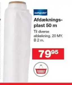 Bauhaus Swingcolor afdæknings- plast 50 m tilbud