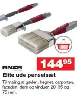 Bauhaus ANZA Elite ude penselsæt tilbud