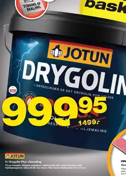 Bauhaus JOTUN Drygolin Plus oliemaling tilbud