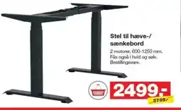Stel til hæve-/ sænkebord