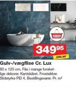 Bauhaus Gulv-/vægflise Cr. Lux tilbud