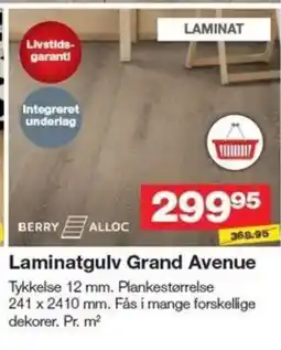 Bauhaus Laminatgulv Grand Avenue tilbud