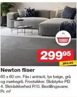 Bauhaus Newton fliser tilbud