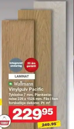 Bauhaus Wallmann Vinylgulv Pacific tilbud