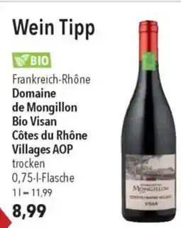 Citti BIO Frankreich-Rhône Domaine de Mongillon Bio Visan Côtes du Rhône Villages AOP trocken tilbud