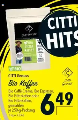 Citti CITTI Genuss Bio Kaffee tilbud