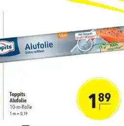Toppits Alufolie 10-m-Rolle