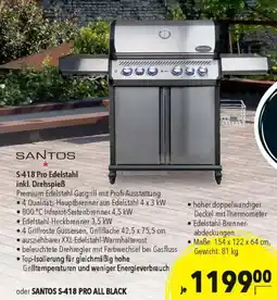 Citti SANTOS S-418 Pro Edelstahl inkl. Drehspieß tilbud
