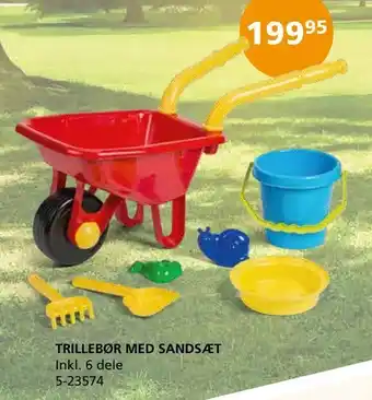 Trillebør med sandsæt