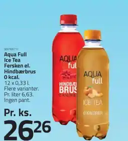 Fleggaard Aqua full ice tea Fersken el. Hindbærbrus tilbud