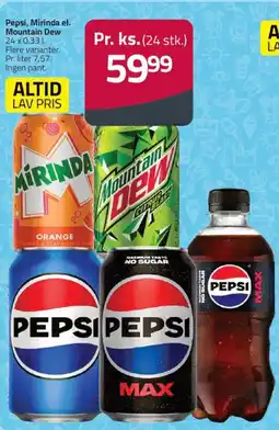 Fleggaard Pepsi, Mirinda el. Mountain Dew tilbud