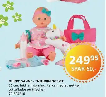 Dukke sanne - enhjørningsæt