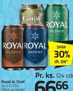 Fleggaard Royal el. Giraf tilbud