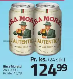 Fleggaard Birra Moretti tilbud