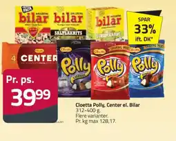 Fleggaard Cloetta Polly, Center el. Bilar tilbud