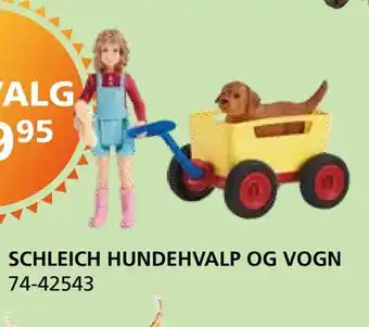 Schleich hundehvalp og vogn