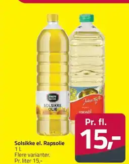 Fleggaard Solsikke el. Rapsolie tilbud