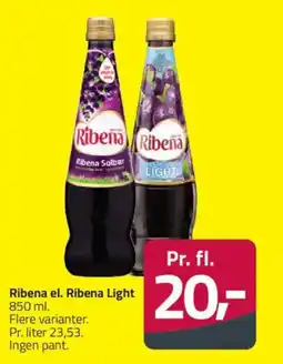 Fleggaard Ribena el. Ribena Light tilbud