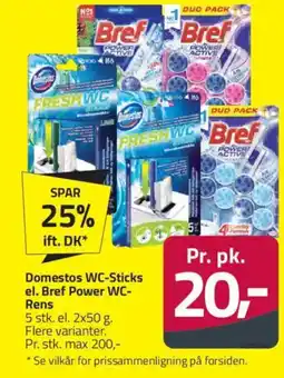 Fleggaard Domestos WC-Sticks el. Bref Power WC- Rens tilbud
