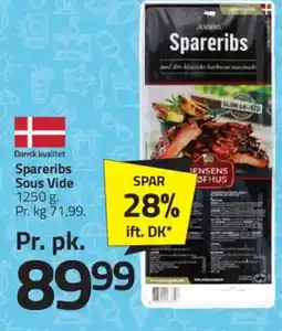 Fleggaard Spareribs Sous Vide tilbud