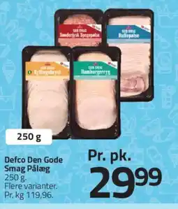 Fleggaard Defco Den Gode Smag Pålæg tilbud