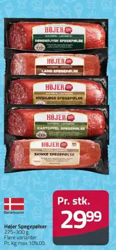 Fleggaard Højer Spegepølser tilbud