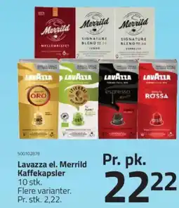 Fleggaard Lavazza el. Merrild Kaffekapsler tilbud