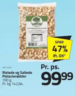 Fleggaard Ristede og Saltede Pistacienødder tilbud
