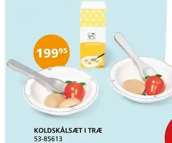 Kon-Tur Koldskålsæt i træ tilbud