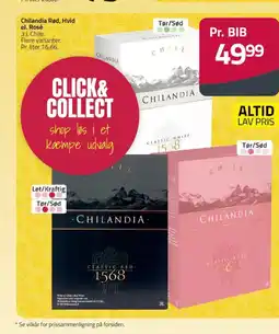 Fleggaard Chilandia Rød, Hvid tilbud