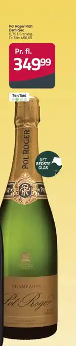 Fleggaard Pol Roger Rich Demi Sec tilbud