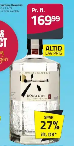 Fleggaard Suntory Roku Gin tilbud