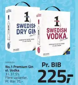 Fleggaard No.1 Premium Gin el. Vodka tilbud