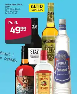 Fleggaard Vodka, Rom, Gin el. Likør tilbud