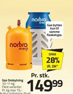 Fleggaard Gas Ombytning tilbud