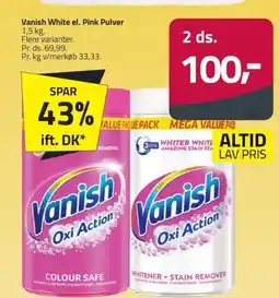 Fleggaard Vanish White el. Pink Pulver tilbud