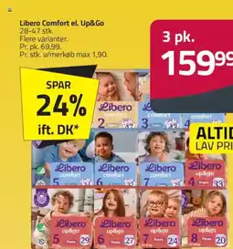 Fleggaard Libero Comfort el. Up&Go 28-47 stk. tilbud