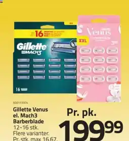 Fleggaard Gillette Venus el. Mach3 Barberblade tilbud
