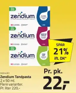 Fleggaard Zendium Tandpasta tilbud