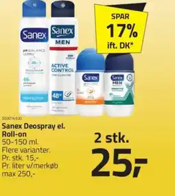 Fleggaard Sanex Deospray el. Roll-on tilbud