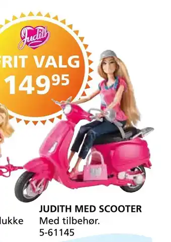 Judith med scooter