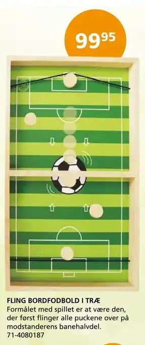 Fling bordfodbold i træ