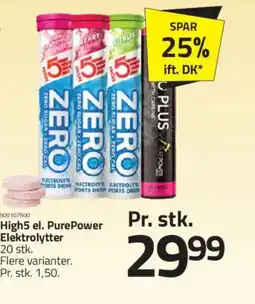 Fleggaard High5 el. PurePower Elektrolytter tilbud