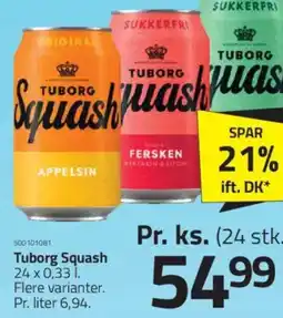 Fleggaard Tuborg Squash tilbud