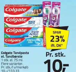 Fleggaard Colgate Tandpasta el. Tandbørste tilbud