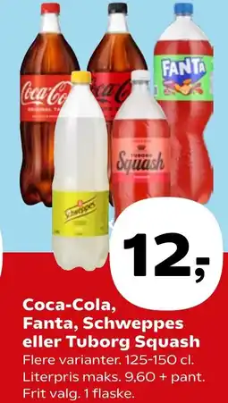 Coop.dk Shopping Coca-Cola, Fanta, Schweppes eller Tuborg Squash tilbud