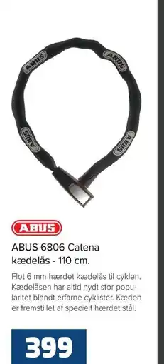 Cykelstyrken Abus 6806 catena kædelås tilbud